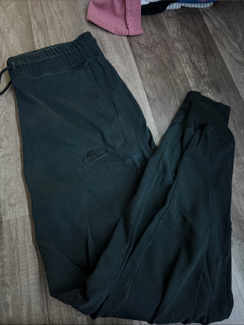 Nike Black Women’s Jogger Track Pants with Embroidered Swoosh